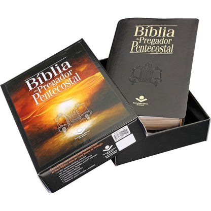 Bíblia do Pregador Pentecostal | ARC | Letra Normal | Capa Luxo Preta