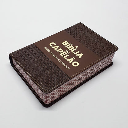 A Bíblia do Capelão | ARC | Letra Grande | Harpa Avivada | Capa Marrom