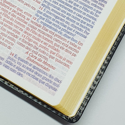 Bíblia Mover de Deus | ARC | Letra Grande | Harpa Avivada e Corinhos | Capa PU Bordo