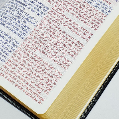 Bíblia Mover de Deus | ARC | Letra Grande | Harpa Avivada e Corinhos | Capa PU Preta