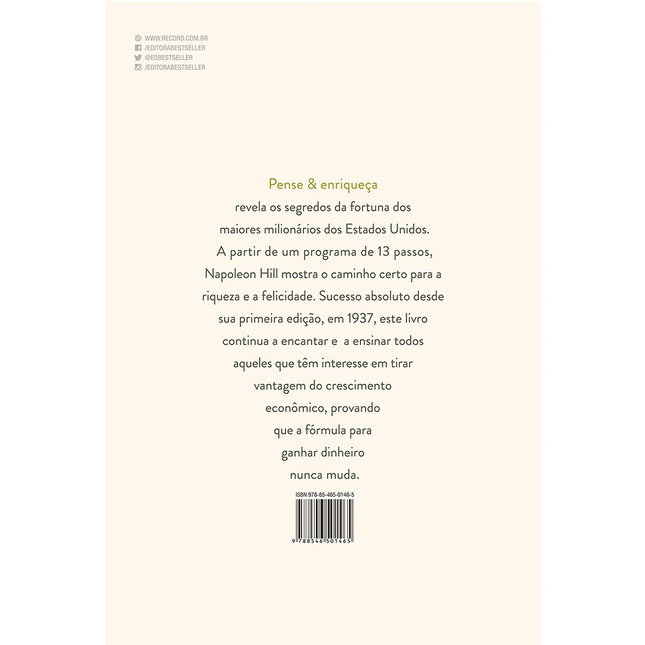 Pense e Enriqueça | Napoleon Hill