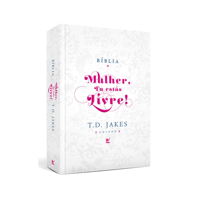 Bíblia de Estudo Mulher Tu estás Livre! | AEC | Capa Dura Luxo
