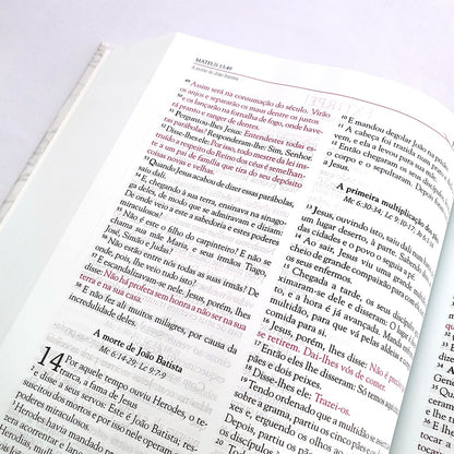 Bíblia de Estudo Mulher Tu estás Livre! | AEC | Capa Dura Luxo