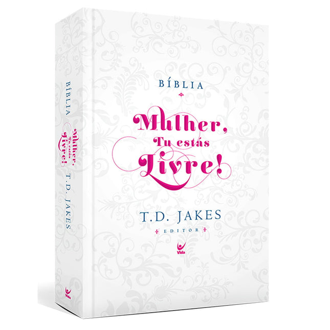 Bíblia de Estudo Mulher Tu estás Livre! | AEC | Capa Dura Luxo