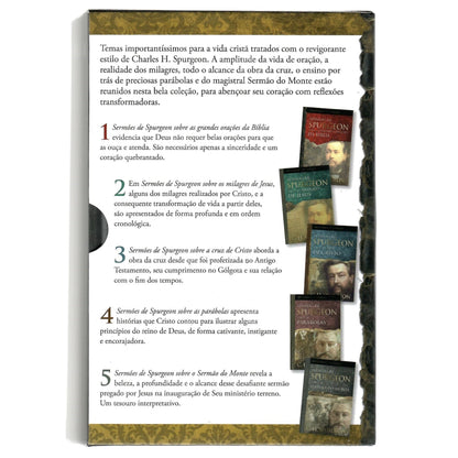 Sermões de Spurgeon | Box com 5 Livros | Capa Dura