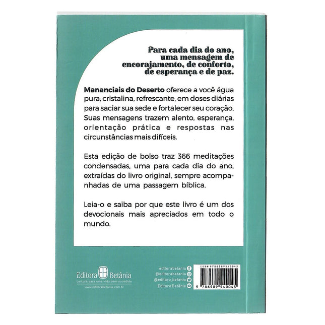 Devocional de Bolso Mananciais no Deserto | Lettie Cowman | Azul