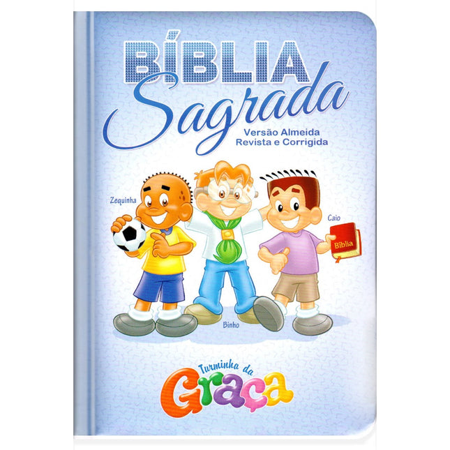 Bíblia da Turminha da Graça | Capa Almofadada | Menino