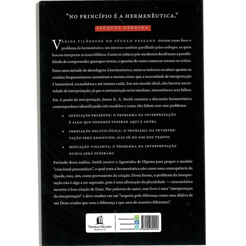 A queda da Interpretação | James K A Smith