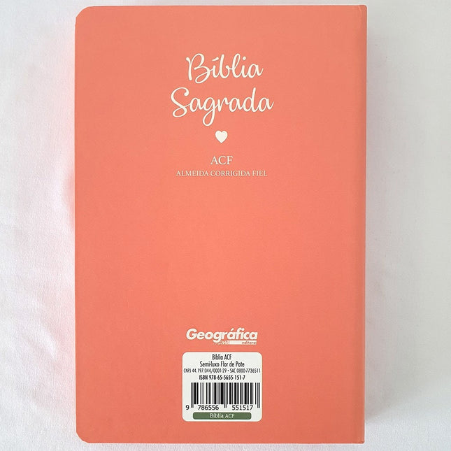 Bíblia Flor de Pote | ACF | Letra Normal | Capa Dura