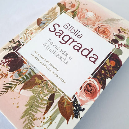Bíblia Flor de Henna | ARA | Letra grande | Capa Dura