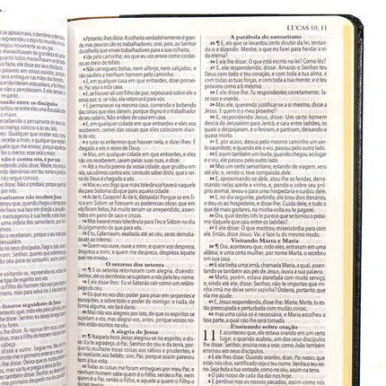 Bíblia King James 1611 Ultrafina Ampliada | Letra Normal | Capa Marrom e Preta