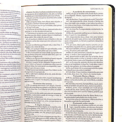 Bíblia King James 1611 Ultrafina Ampliada | Letra Normal | Capa Marrom e Preta
