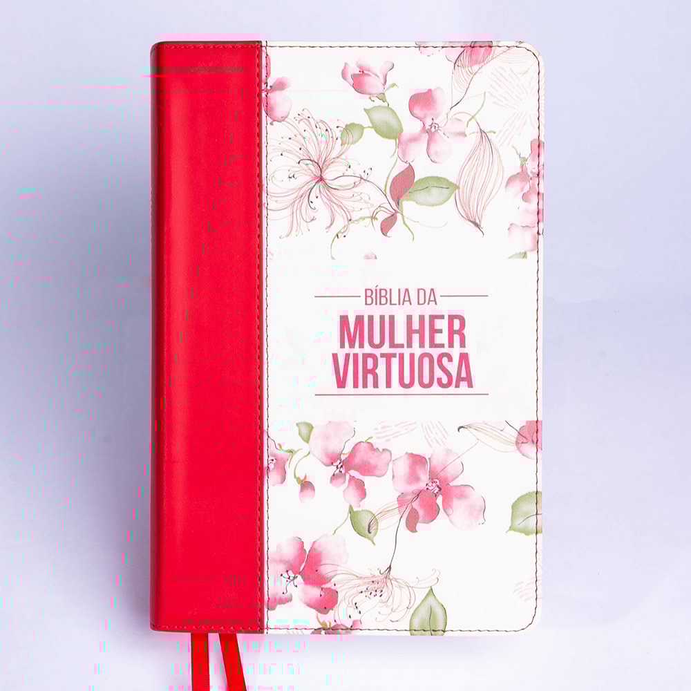 Bíblia da Mulher Virtuosa | ARC | Letra Normal | PU Luxo Red