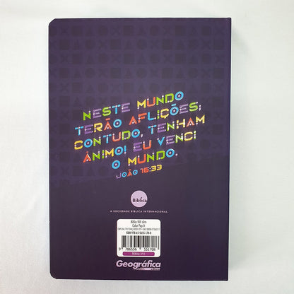 Bíblia Sagrada Slim Color Pop It | NVI | Letra Maior | Semi Luxo