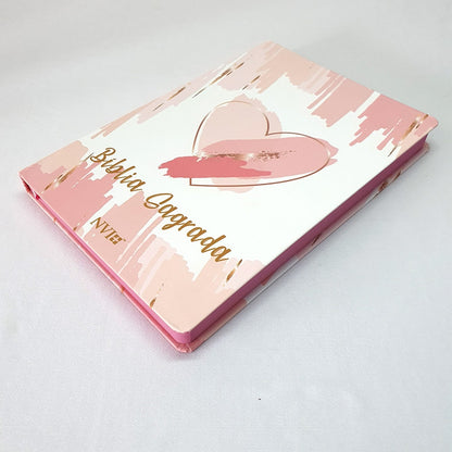 Bíblia Sagrada Slim Pinceladas de Amor | NVI | Letra Maior | Semi Luxo