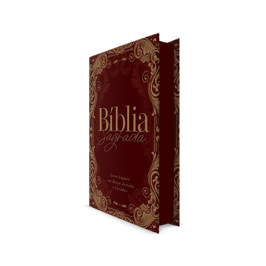 Bíblia Sagrada com Harpa Avivada e Corinhos Ornamentos | ARC | Letra Gigante | Capa Dura