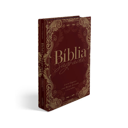 Bíblia Sagrada com Harpa Avivada e Corinhos Ornamentos | ARC | Letra Gigante | Capa Dura