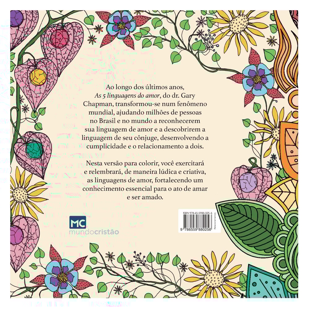 As 5 Linguagens do Amor Para Colorir | Gary Chapman