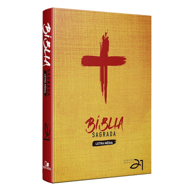 Bíblia Almeida Século 21 | A21 | Letra Média | Capa Dura | Cruz de Cristo