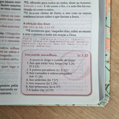 A Bíblia da Pregadora | ARC | Letra Normal | Verde Floral