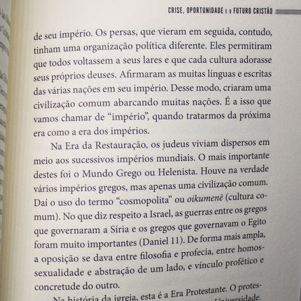Crise Oportunidade e o Futuro Cristão | James B Jordan