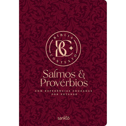 Bíblia Contexto | Salmos e Provérbios | NVT | Capa Dura | Vinho