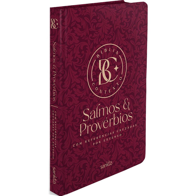 Bíblia Contexto | Salmos e Provérbios | NVT | Capa Dura | Vinho