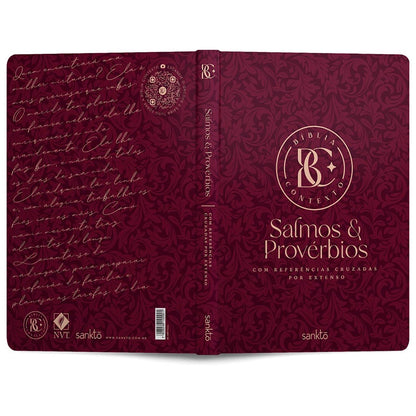 Bíblia Contexto | Salmos e Provérbios | NVT | Capa Dura | Vinho