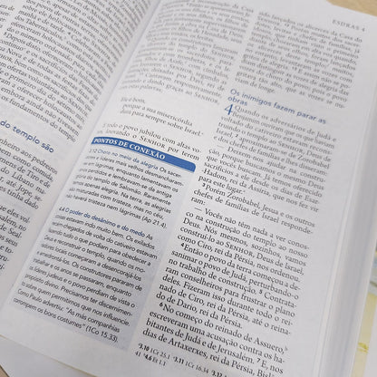 Bíblia Além do Sofrimento | NAA | Letra Normal | Rosa