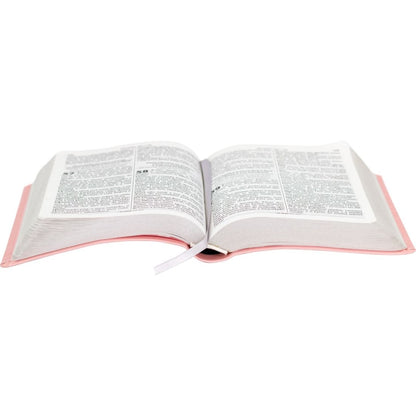 Bíblia Sagrada com Harpa Cristã | ARC | Letra Gigante | Capa Luxo Rosa