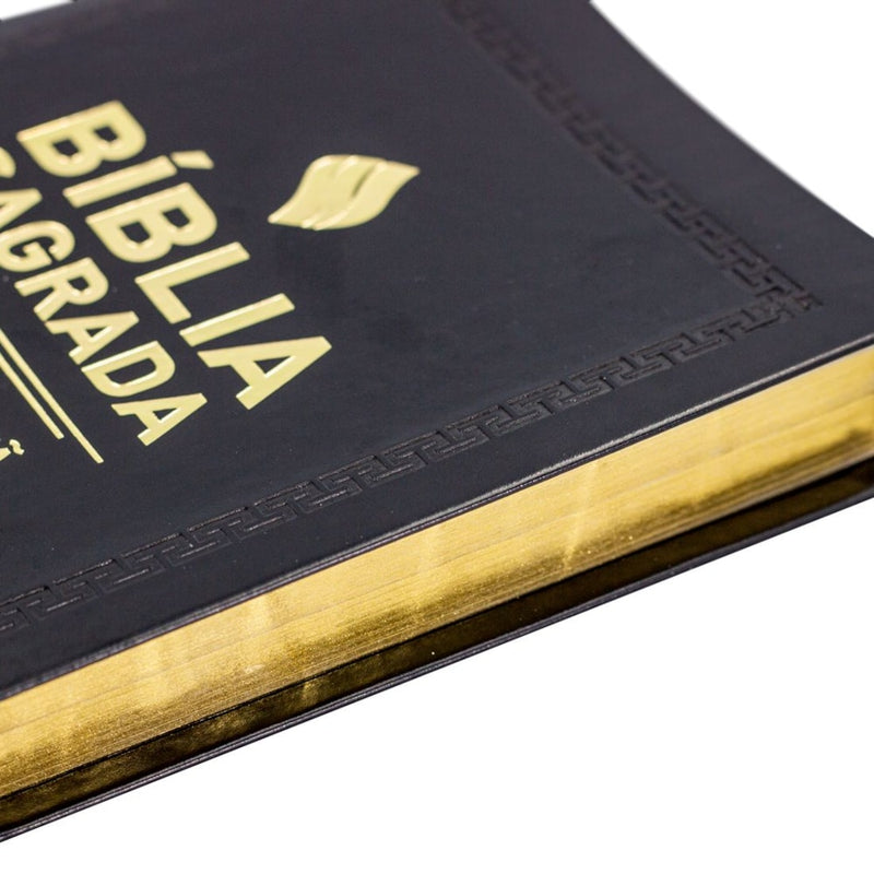Bíblia Sagrada Slim com Harpa Cristã | ARC | Letra Normal | Preta