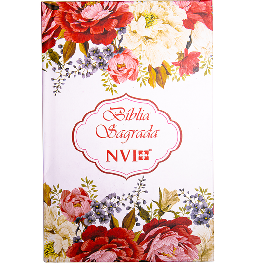 Bíblia Sagrada Slim Arranjo de Flores | NVI | Letra Normal | Capa Dura