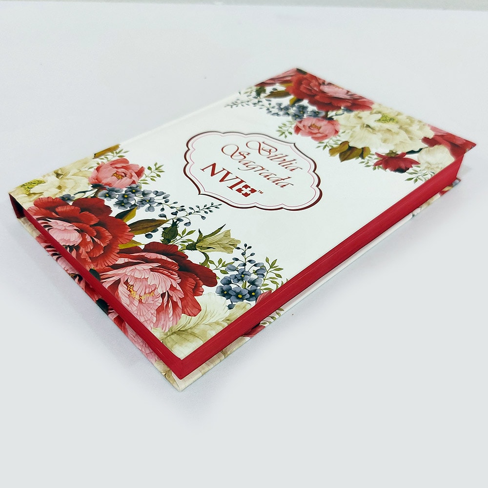 Bíblia Sagrada Slim Arranjo de Flores | NVI | Letra Normal | Capa Dura