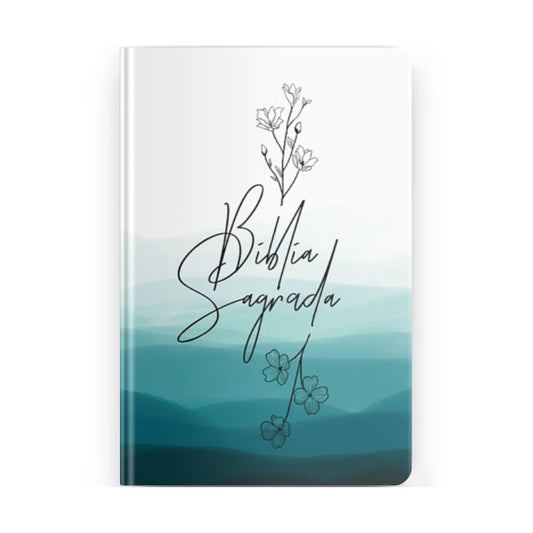Bíblia Sagrada Flor Azul Evangelismo | ACF | Letra Normal | Capa Dura