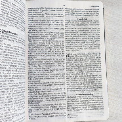 Bíblia Sagrada Slim | NVI | Letra Maior | Capa Luxo Marrom