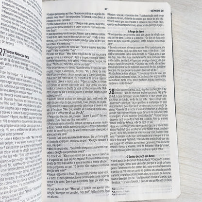 Bíblia Sagrada Slim | NVI | Letra Maior | Capa Luxo Marrom