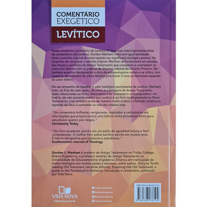 Levítico: Comentário Exegético | Gordon J Wenham