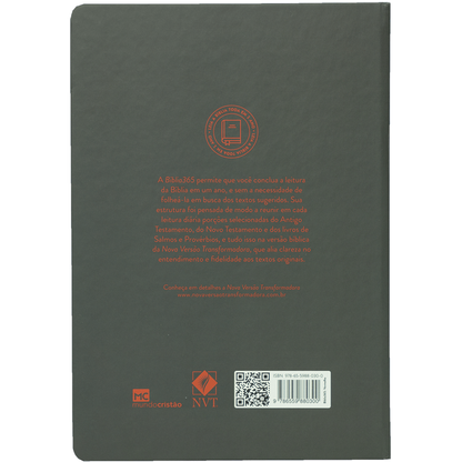 Bíblia 365 Vermelha | NVT | Letra Grande | Capa Dura