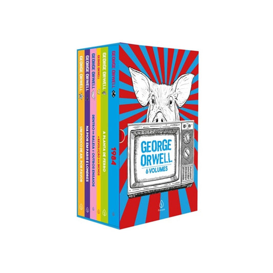 Box George Orwell - 6 Livros | Com pôster e marcador de páginas