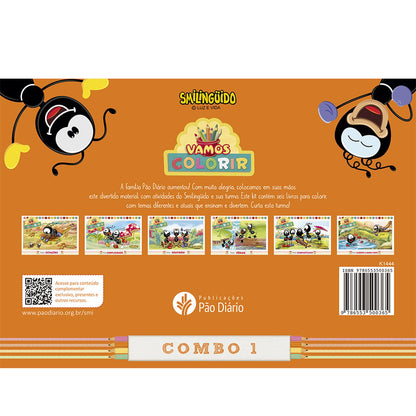 Livros para Colorir Smilinguido | Combo 1 | Com 6 Livrinhos