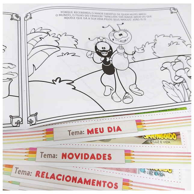 Livros para Colorir Smilinguido | Combo 1 | Com 6 Livrinhos