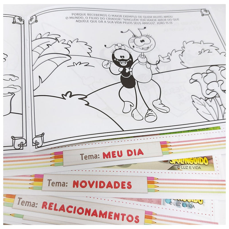 Livros para Colorir Smilinguido | Combo 1 | Com 6 Livrinhos