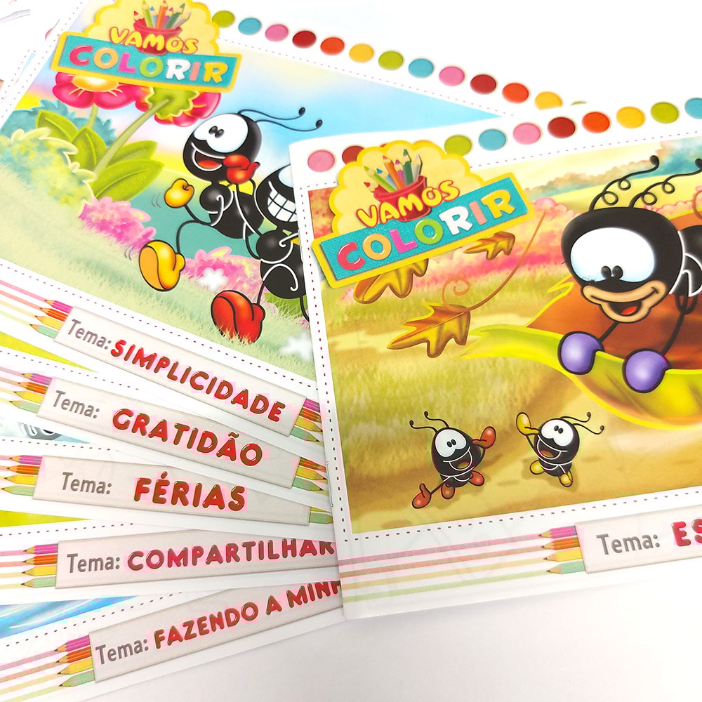 Livros para Colorir Smilinguido | Combo 1 | Com 6 Livrinhos