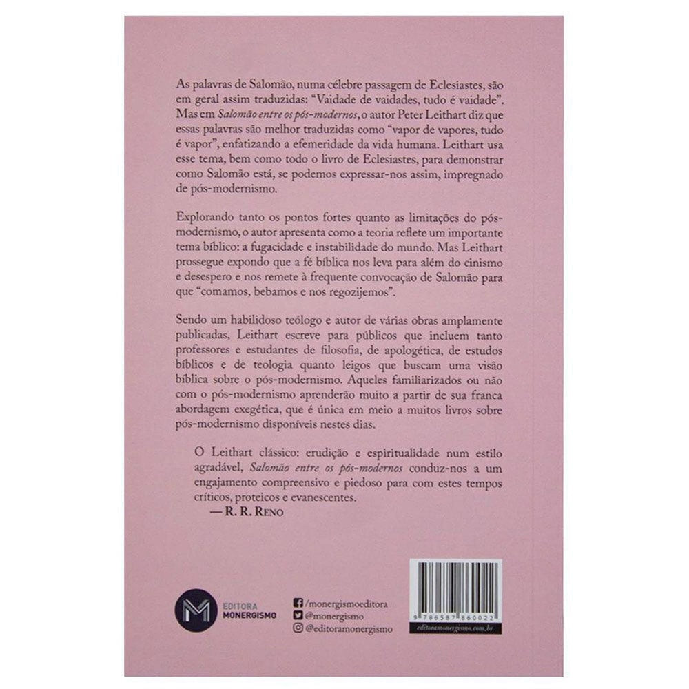 Salomão entre os pós-modernos | Peter J Leithart