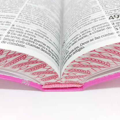 Bíblia King James Atualizada | KJA | Letra Hipergigante | Capa Coverbook Rosa