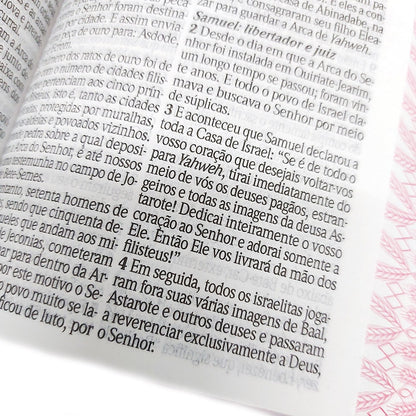 Bíblia King James Atualizada | KJA | Letra Hipergigante | Capa Coverbook Rosa