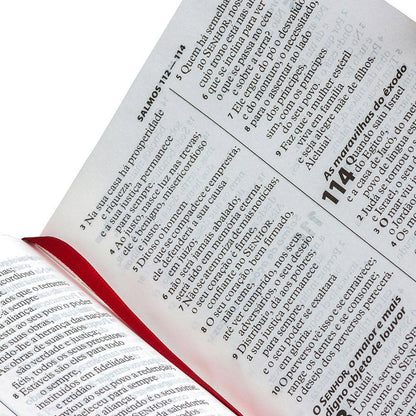 Bíblia Sagrada Média | ARA | Letra Grande | Capa Vinho Luxo