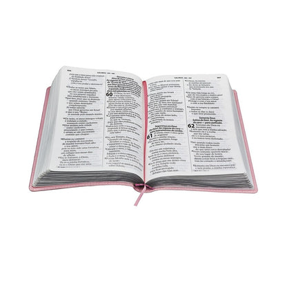 Bíblia Sagrada | NTLH | Letra Gigante | Capa Luxo Rosa