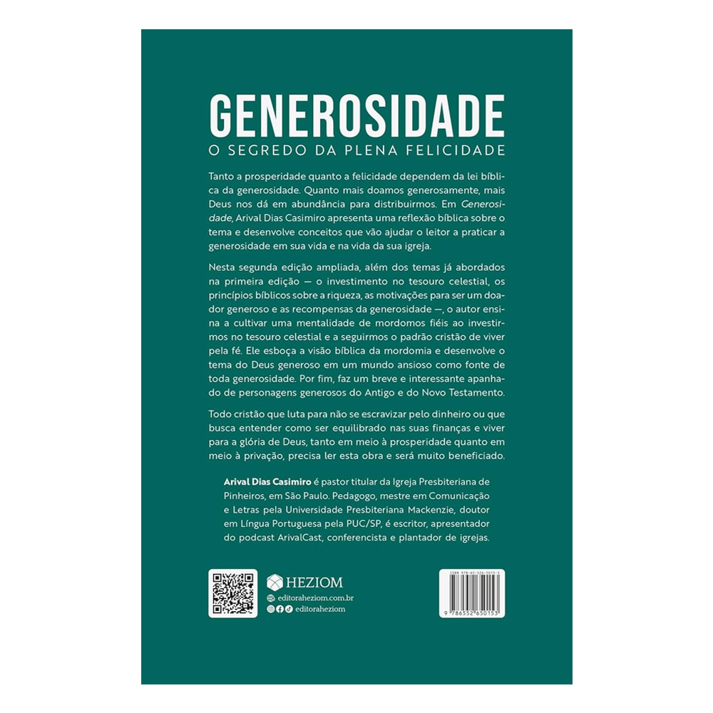 Generosidade | Arival Dias Casimiro