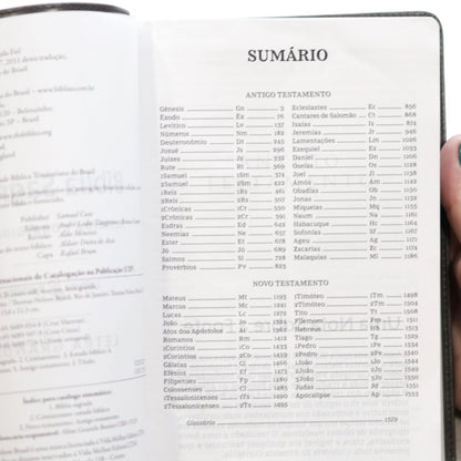 Bíblia Sagrada | ACF | Leitura Perfeita | Letra Grande | Couro Soft Cinza